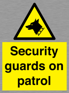 Security guards on patrol